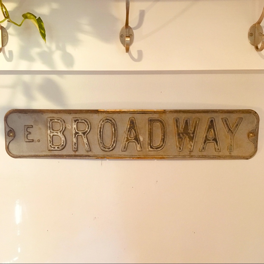 “Broadway” Street Sign